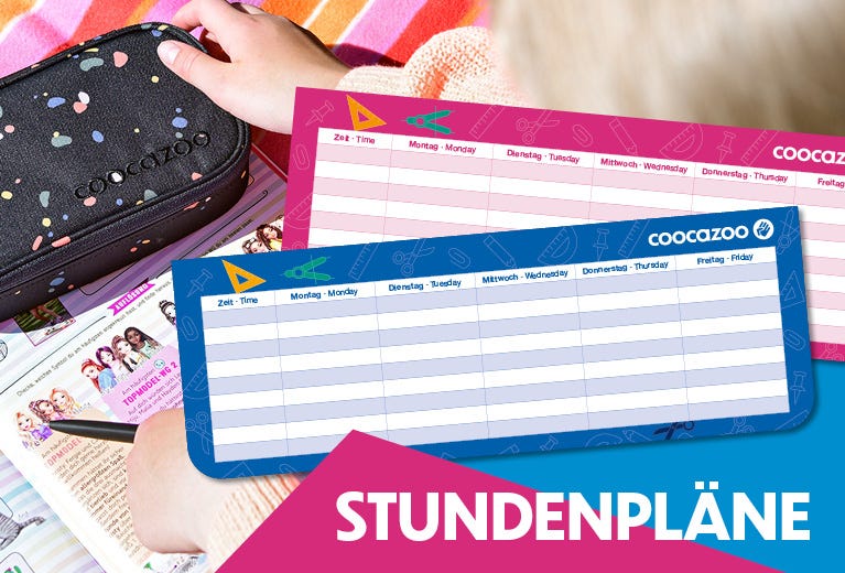 Stundenpläne für coocazoo Mäppchen 